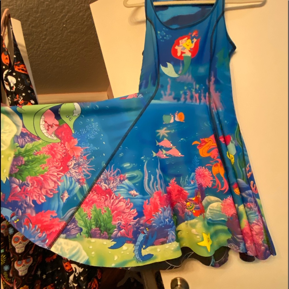 Blackmilk reversible Disney little mermaid dress